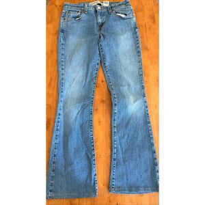 Levis 518 Superlow Bootcut Jeans Womens 7 JR M Low Rise Denim Fits 30” Western